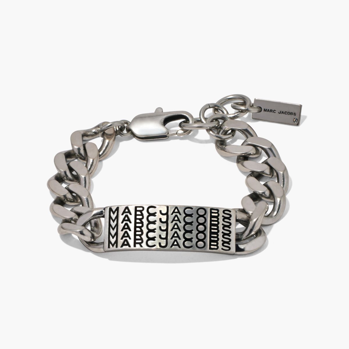 Marc Jacobs Barcode Monogram ID Chain Bracelet Stříbrné | ZIQJF7695