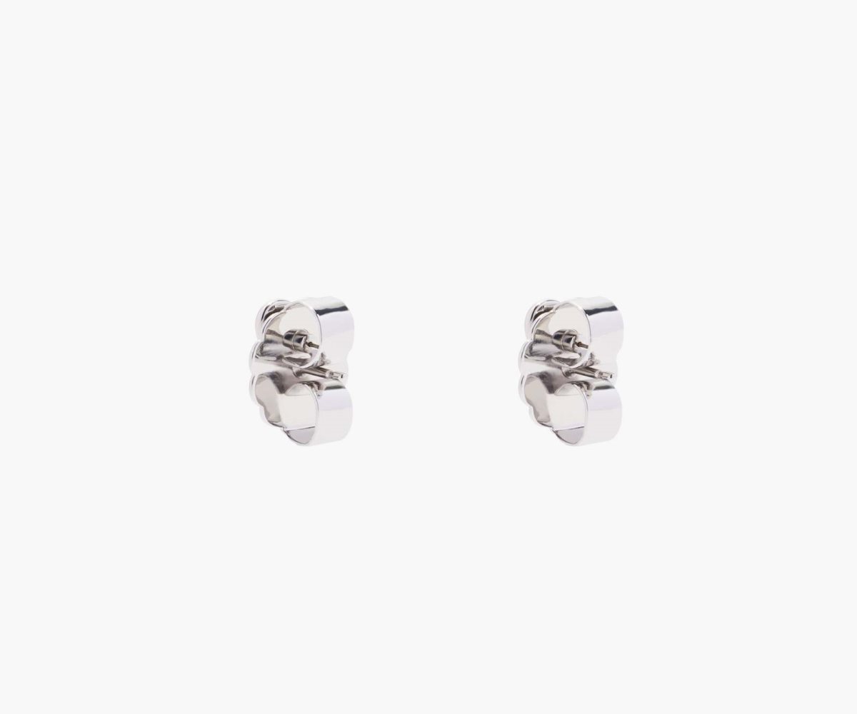 Marc Jacobs Charmed Heart Stud Earrings Stříbrné | TINXR7901