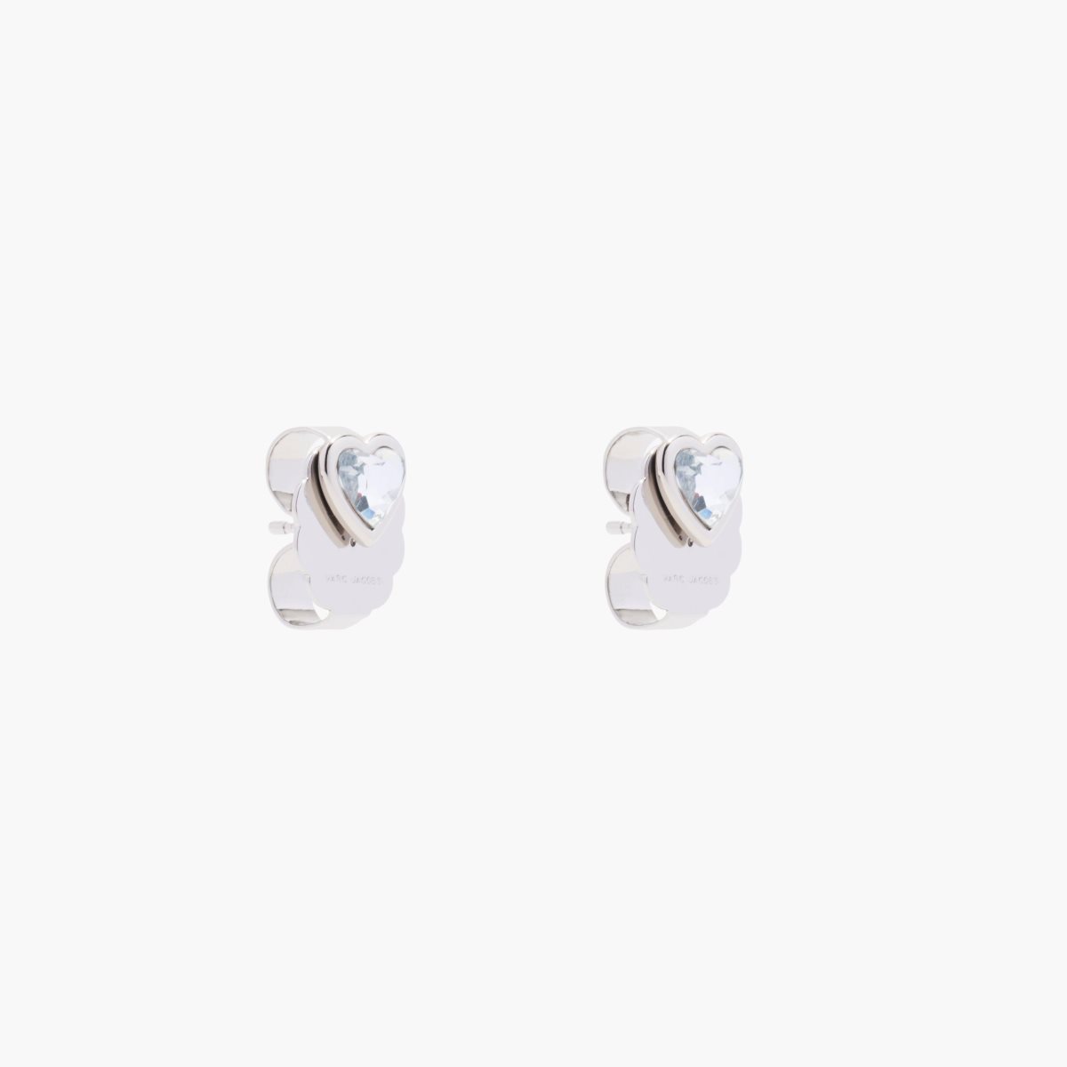 Marc Jacobs Charmed Heart Stud Earrings Stříbrné | TINXR7901