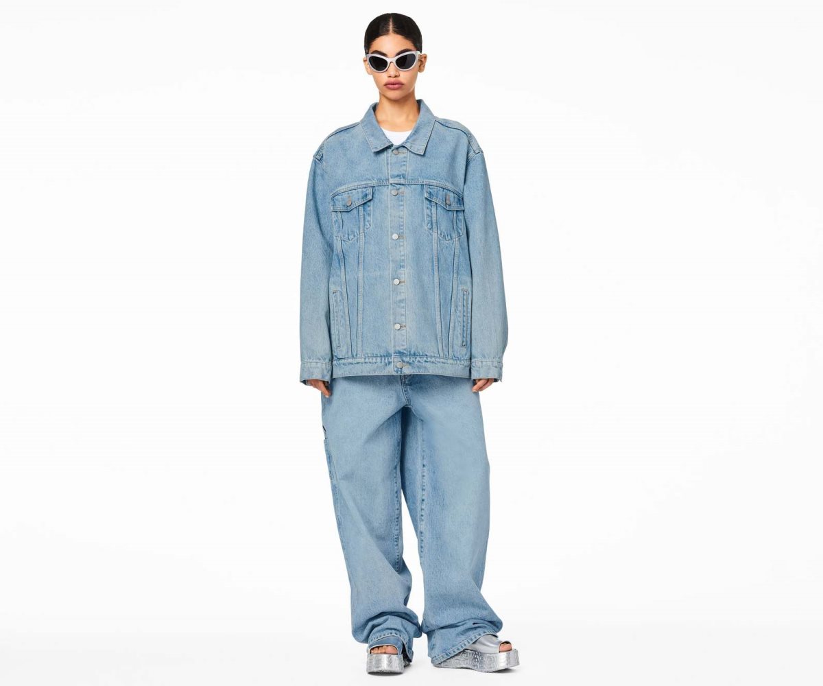 Marc Jacobs Denim Trucker Jacket Oranžové Blankyt | KWPQO6503