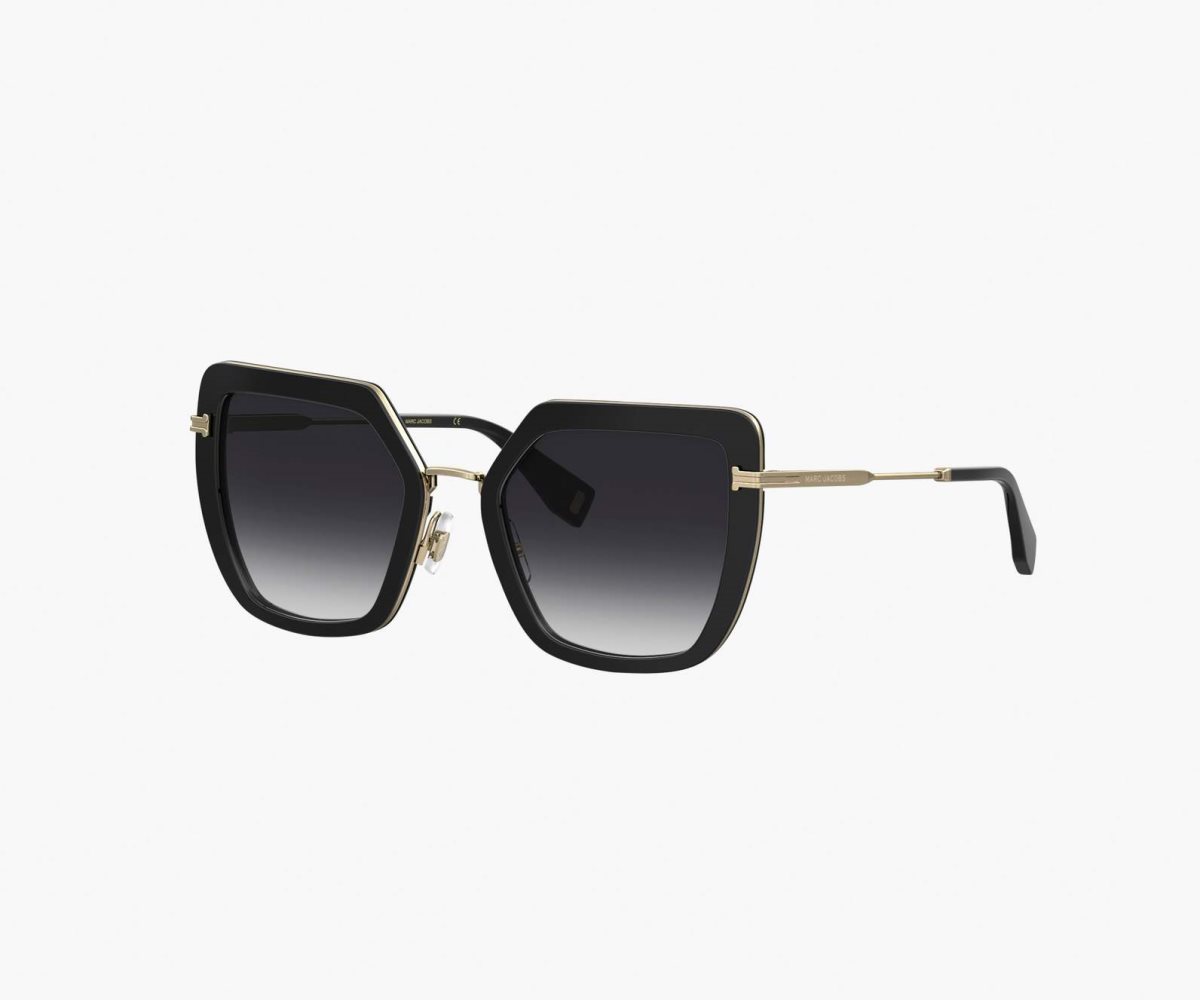 Marc Jacobs Icon Oversized Butterfly Sunglasses Černé Zlaté | HTWRI7185