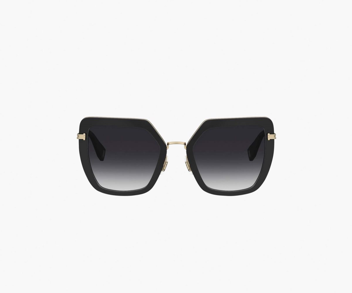 Marc Jacobs Icon Oversized Butterfly Sunglasses Černé Zlaté | HTWRI7185