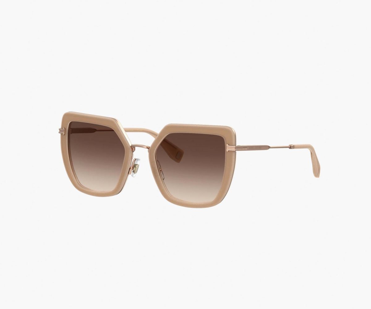 Marc Jacobs Icon Oversized Butterfly Sunglasses Béžový Zlaté | IHLQJ8512