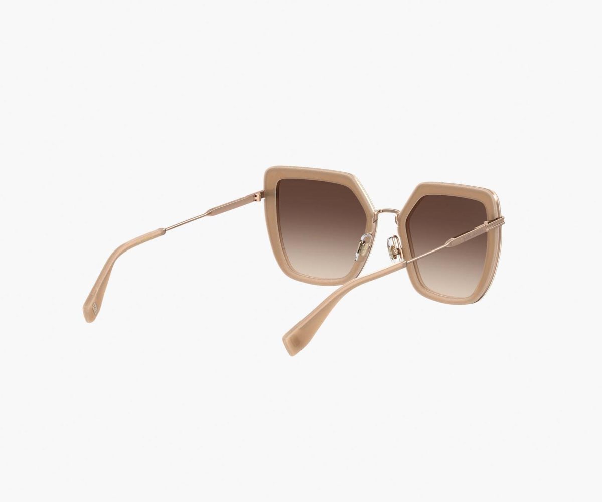 Marc Jacobs Icon Oversized Butterfly Sunglasses Béžový Zlaté | IHLQJ8512