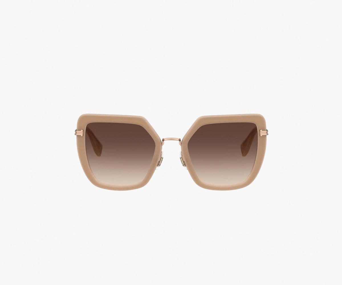 Marc Jacobs Icon Oversized Butterfly Sunglasses Béžový Zlaté | IHLQJ8512