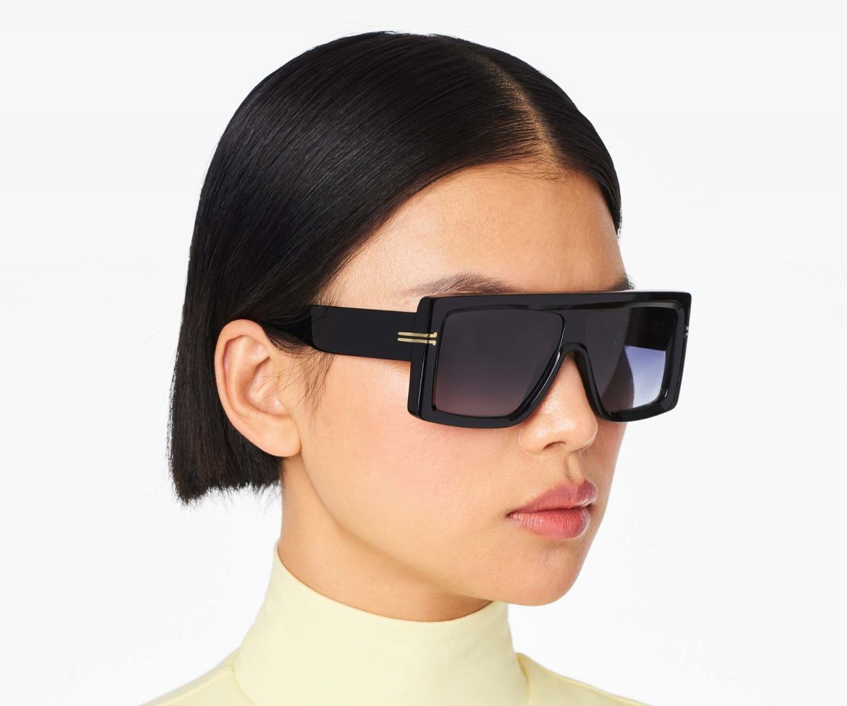 Marc Jacobs Icon Rectangular Sunglasses Černé | EYJLO4758