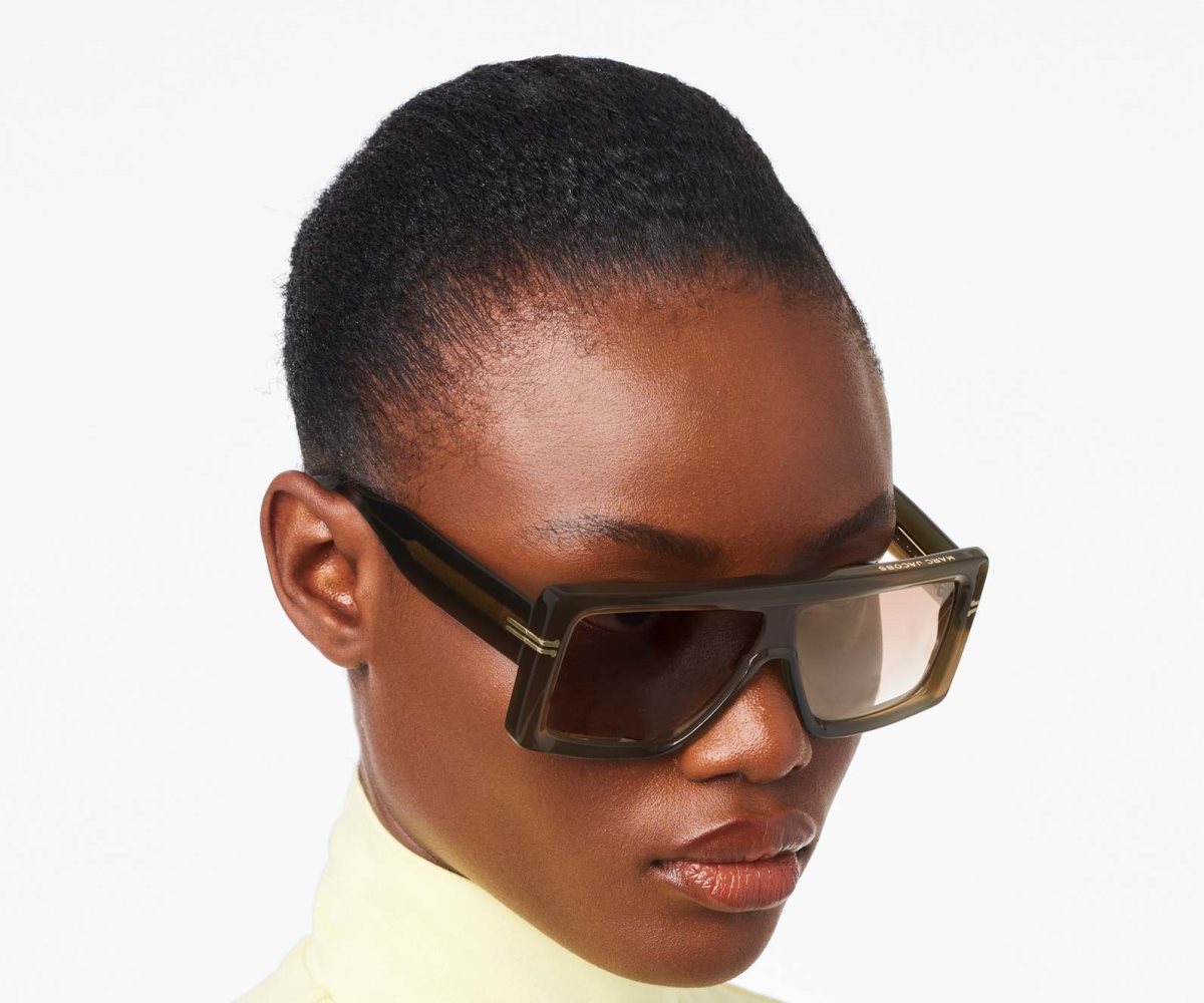 Marc Jacobs Icon Rectangular Sunglasses Olivy Zelené | NHDEA7512