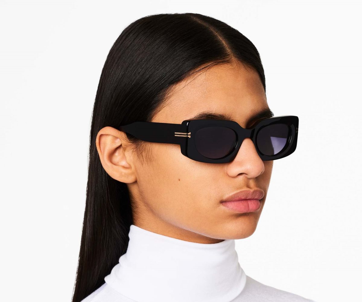 Marc Jacobs Icon Rectangular Sunglasses Černé | QKRHG6135