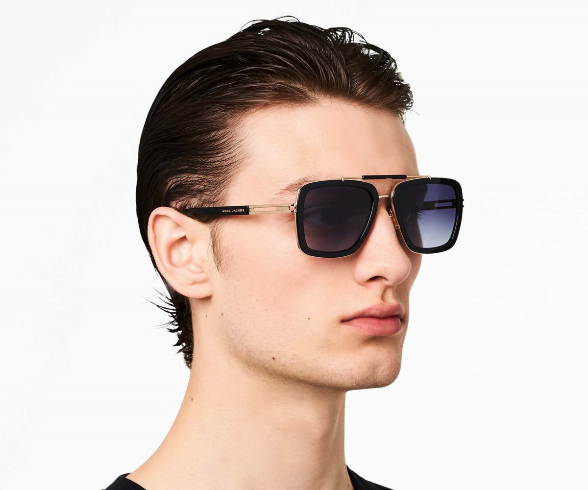 Marc Jacobs Icon Square Pilot Sunglasses Černé | WQDRN7192