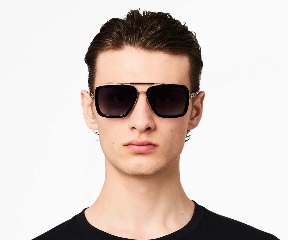 Marc Jacobs Icon Square Pilot Sunglasses Černé | WQDRN7192