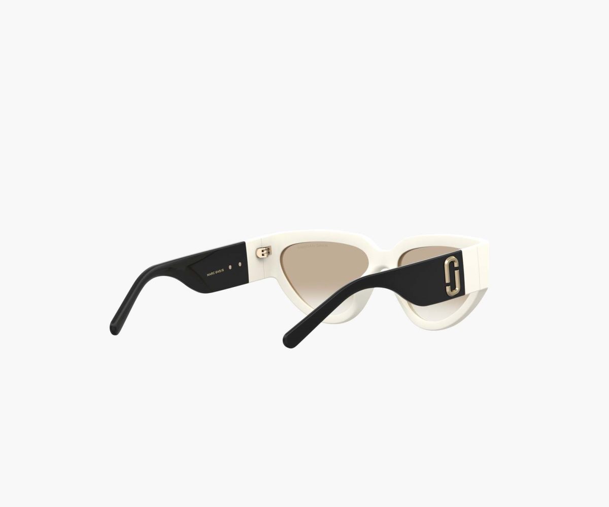 Marc Jacobs J Marc Cat Eye Sunglasses Bílé Černé | VKXZM8403