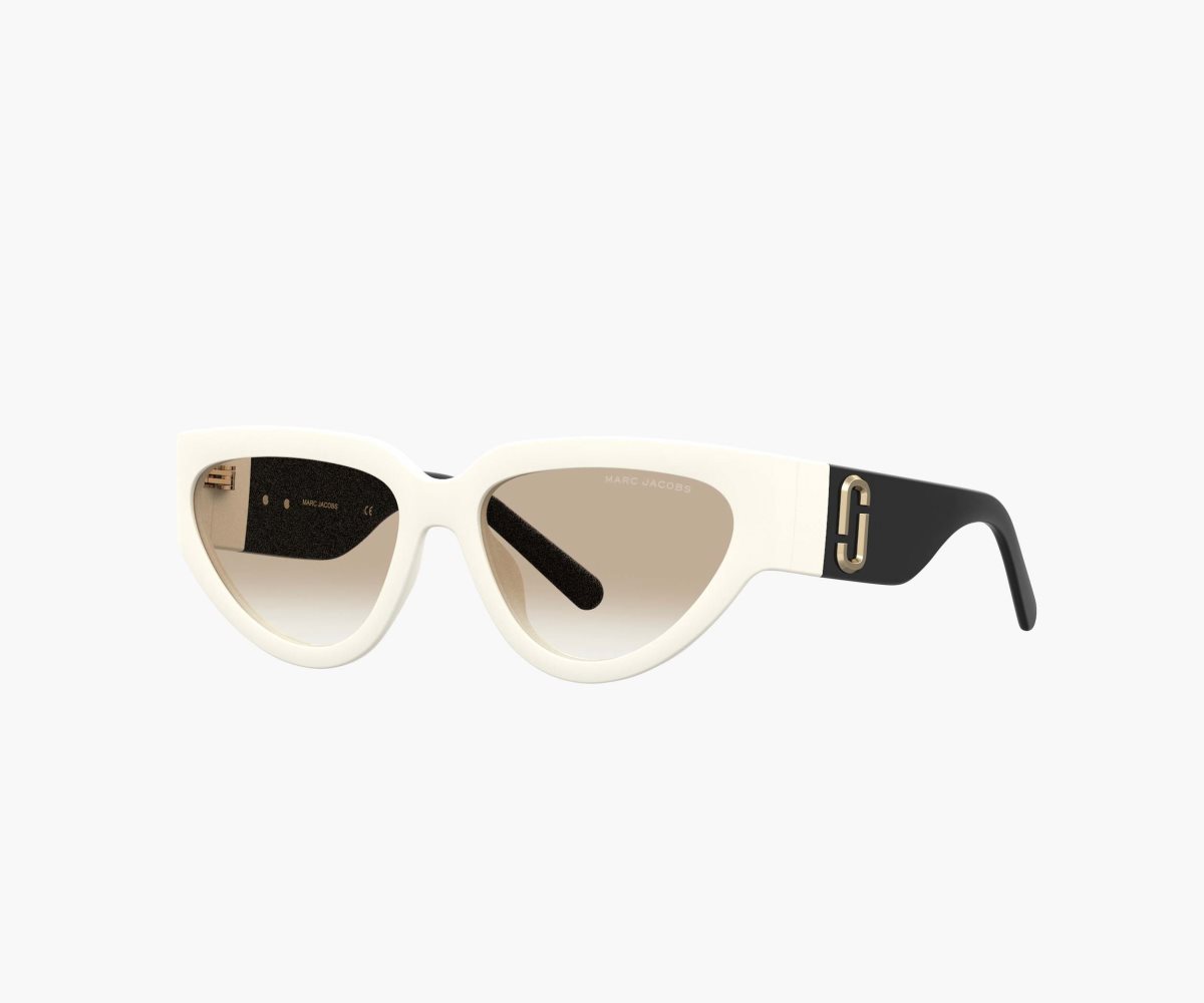 Marc Jacobs J Marc Cat Eye Sunglasses Bílé Černé | VKXZM8403