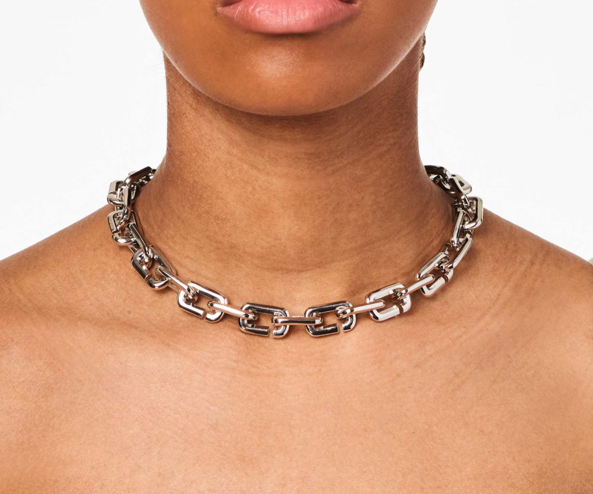 Marc Jacobs J Marc Chain Link Necklace Stříbrné | MFSKD0248