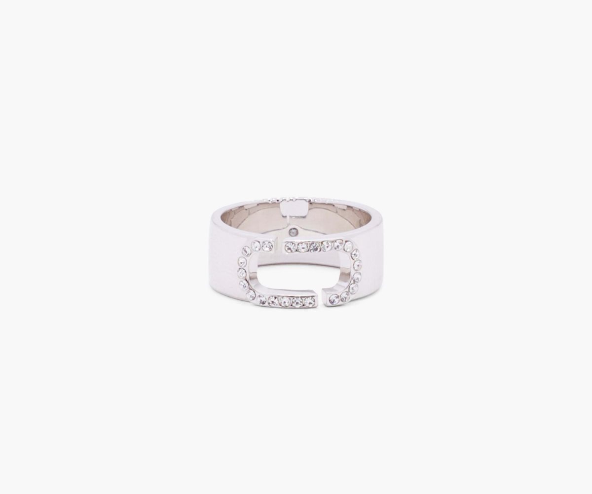 Marc Jacobs J Marc Crystal Ring Stříbrné | OUQWY5631