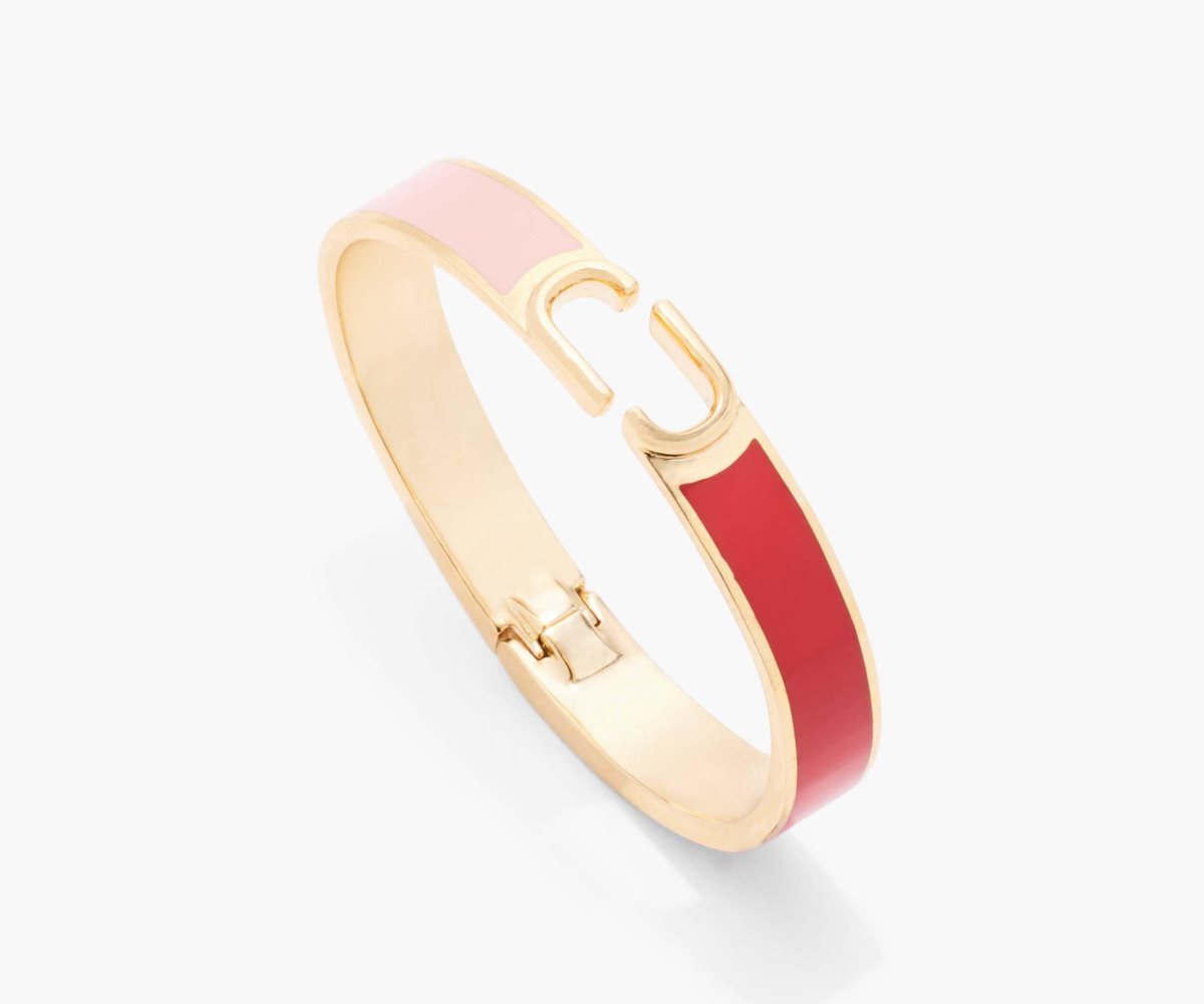 Marc Jacobs J Marc Hinge Bangle Červené Viacfarebný Zlaté | LAWNP0859