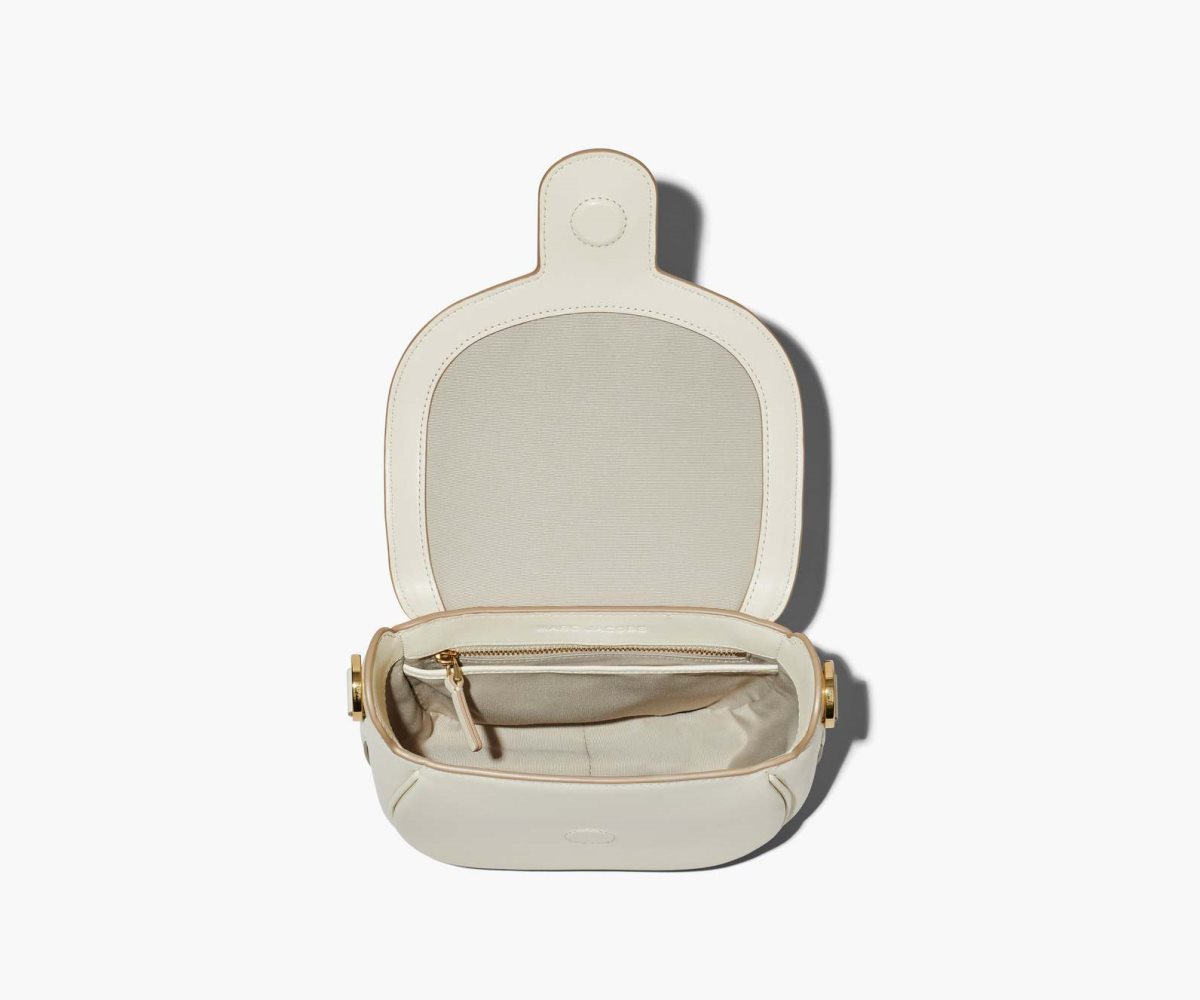 Marc Jacobs J Marc Small Saddle Bag Bílé | OFNMG1840