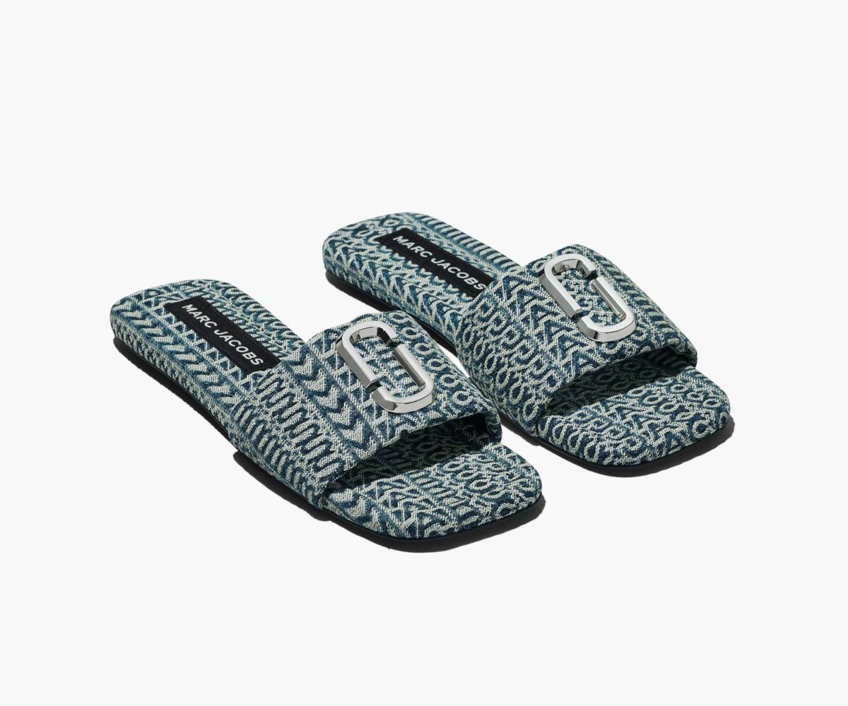 Marc Jacobs J Marc Washed Monogram Denim Sandal Oranžové Blankyt | DHIGC9205