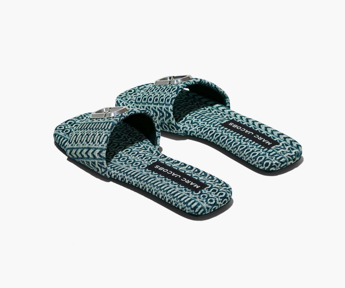 Marc Jacobs J Marc Washed Monogram Denim Sandal Oranžové Blankyt | DHIGC9205