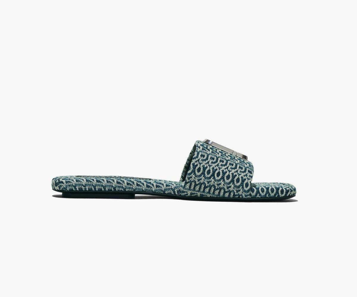 Marc Jacobs J Marc Washed Monogram Denim Sandal Oranžové Blankyt | DHIGC9205