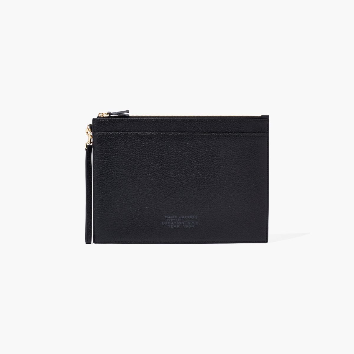 Marc Jacobs Large Læder Wristlet Černé | GWXLV0543