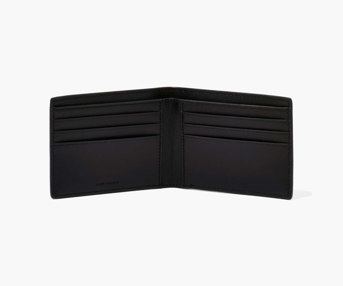 Marc Jacobs Læder Billfold Wallet Černé | JMIZT2089