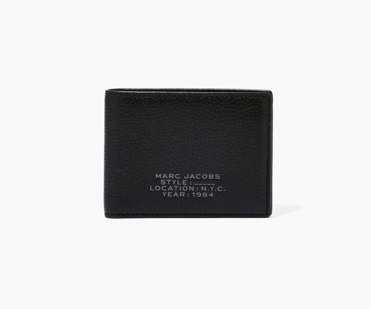 Marc Jacobs Læder Billfold Wallet Černé | JMIZT2089