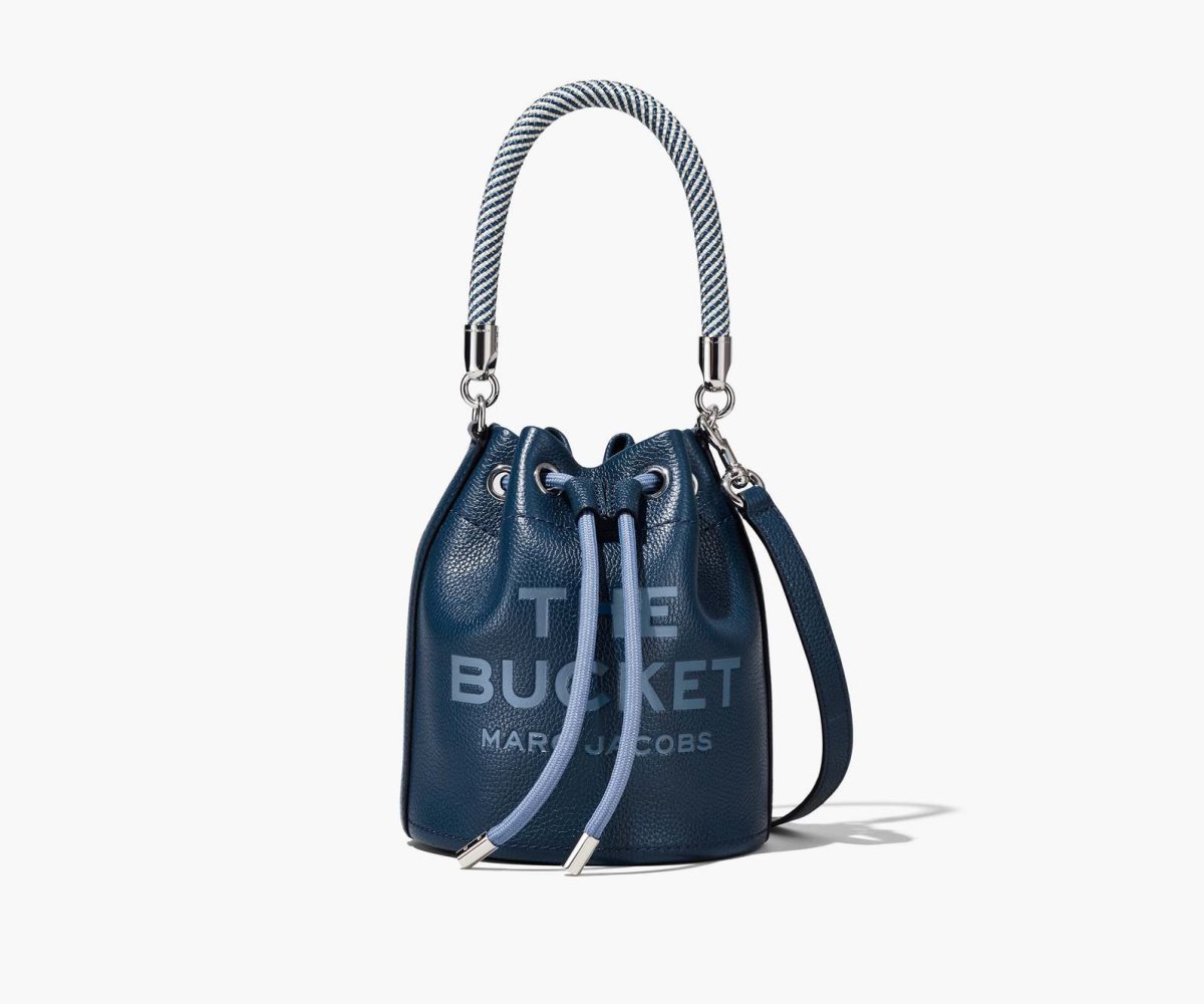 Marc Jacobs Læder Bucket Bag Blankyt | JWVLX2374