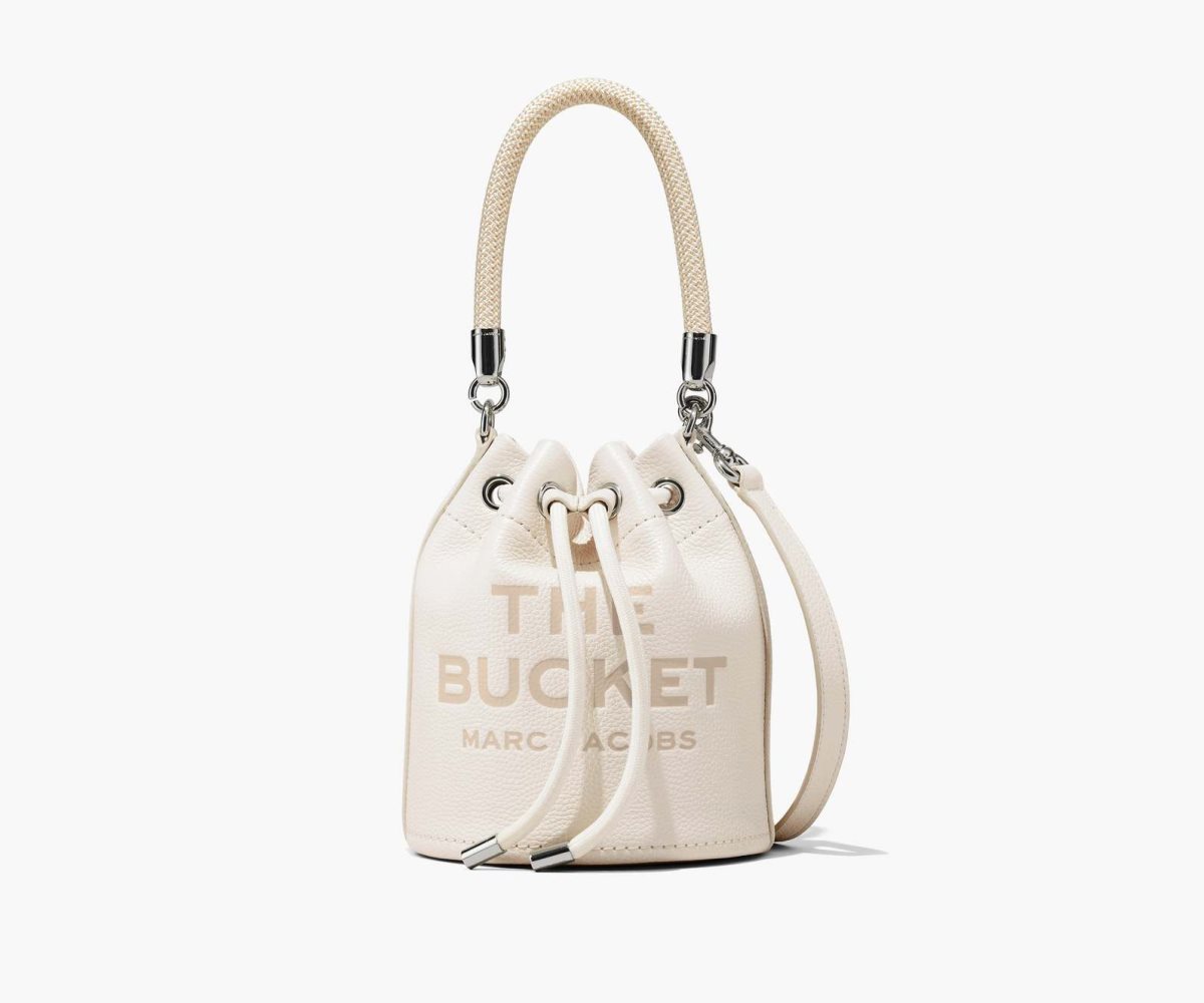 Marc Jacobs Læder Bucket Bag Stříbrné | PWDAL8192