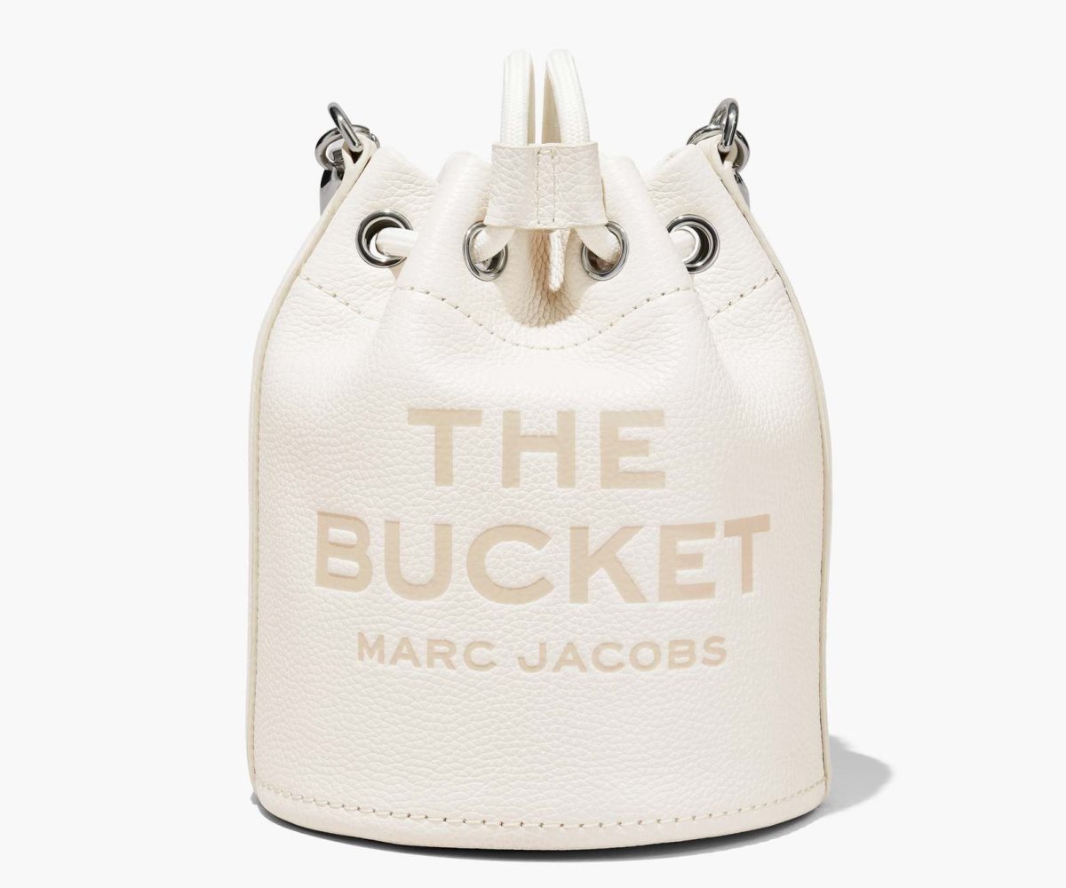 Marc Jacobs Læder Bucket Bag Stříbrné | PWDAL8192