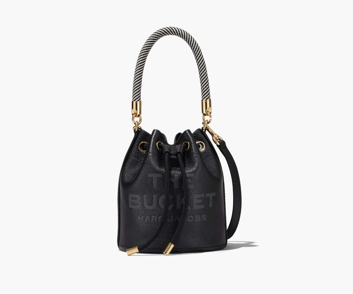 Marc Jacobs Læder Bucket Bag Černé | ERCQN4270