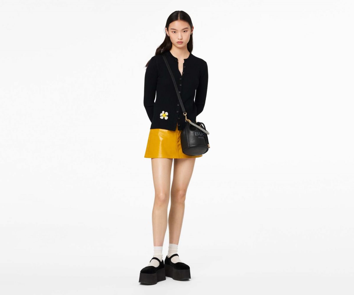 Marc Jacobs Læder Bucket Bag Černé | ERCQN4270