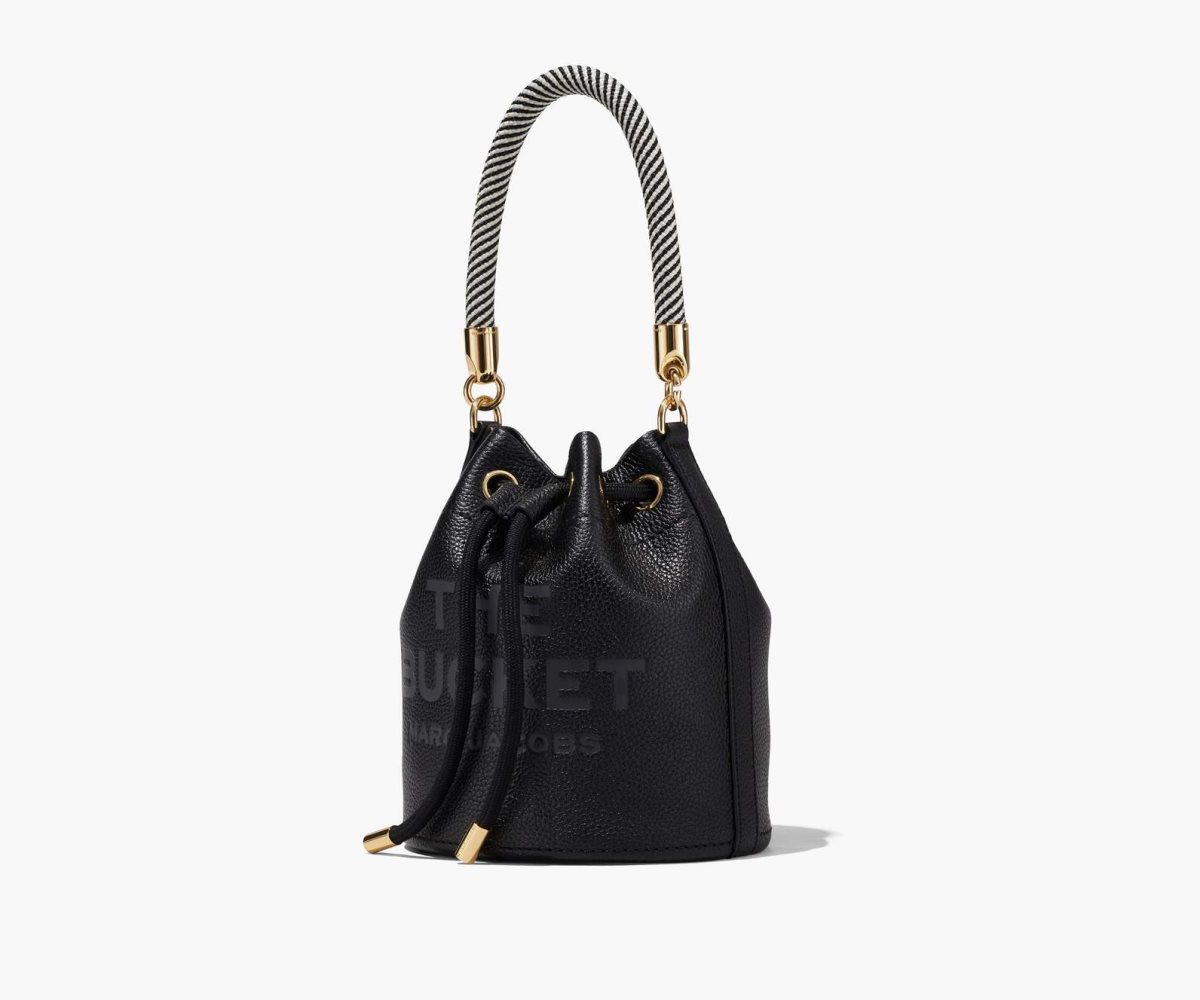 Marc Jacobs Læder Bucket Bag Černé | ERCQN4270