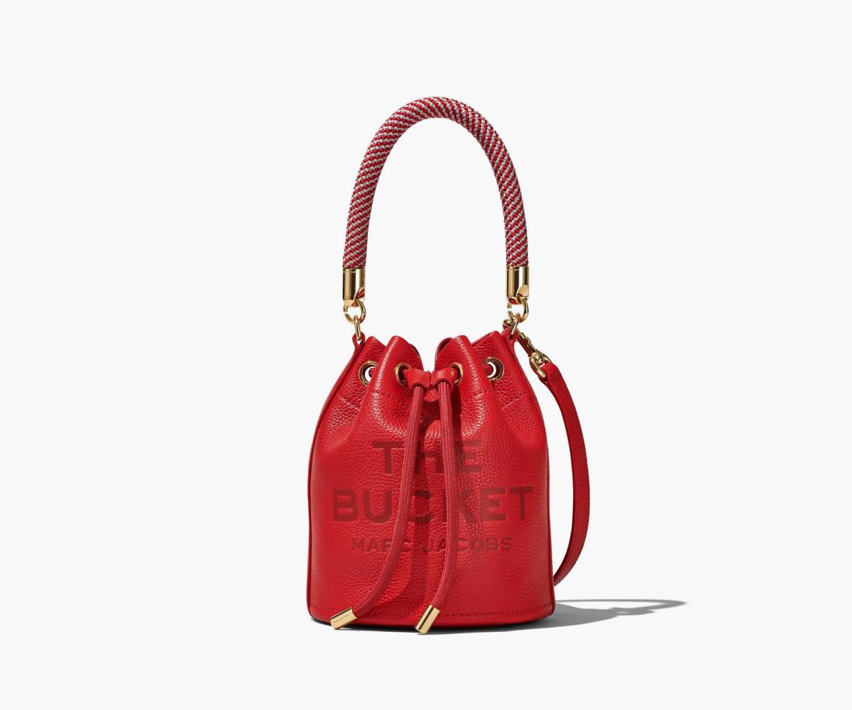 Marc Jacobs Læder Bucket Bag Červené | VRCGO5970