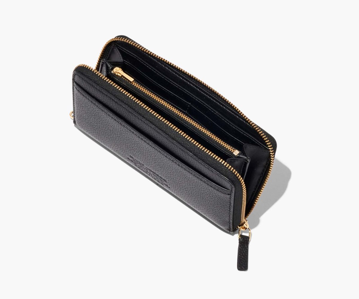 Marc Jacobs Læder Continental Wallet Černé | UOHQD3219