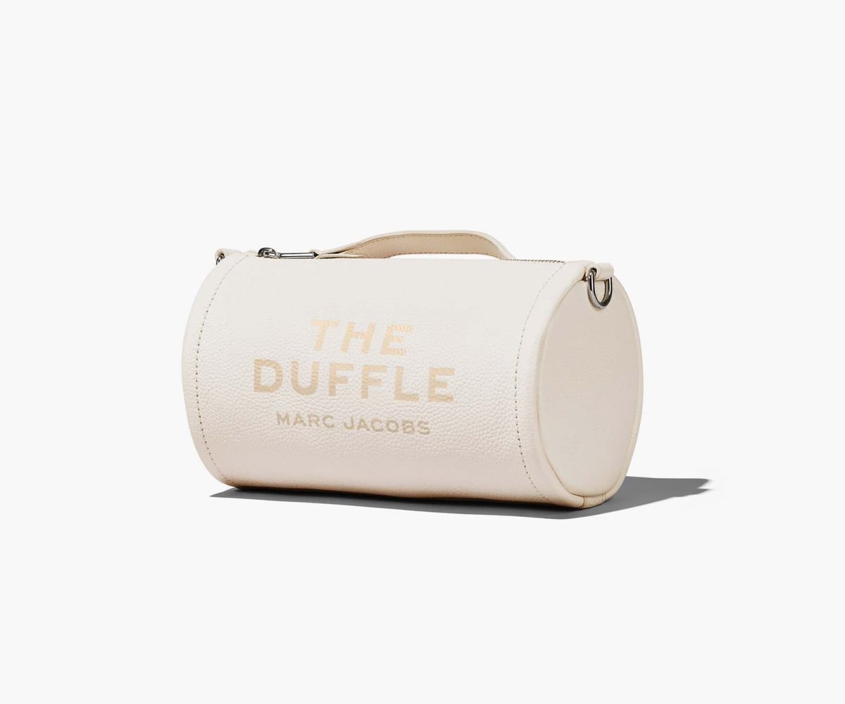 Marc Jacobs Læder Duffle Bag Stříbrné | EHYTU6025