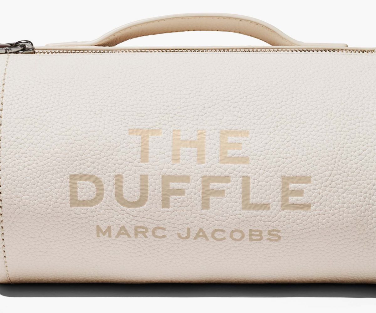 Marc Jacobs Læder Duffle Bag Stříbrné | EHYTU6025