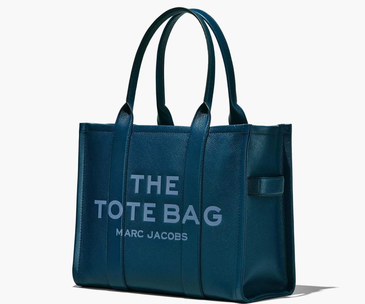 Marc Jacobs Læder Large Tote Bag Blankyt | PBDTJ1486