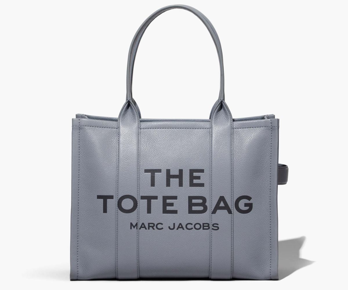 Marc Jacobs Læder Large Tote Bag Šedé | URDJG3125