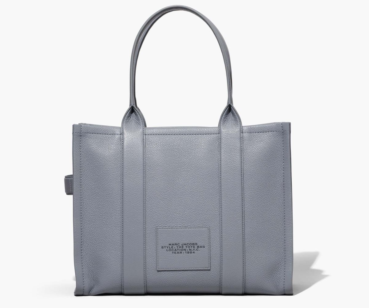 Marc Jacobs Læder Large Tote Bag Šedé | URDJG3125