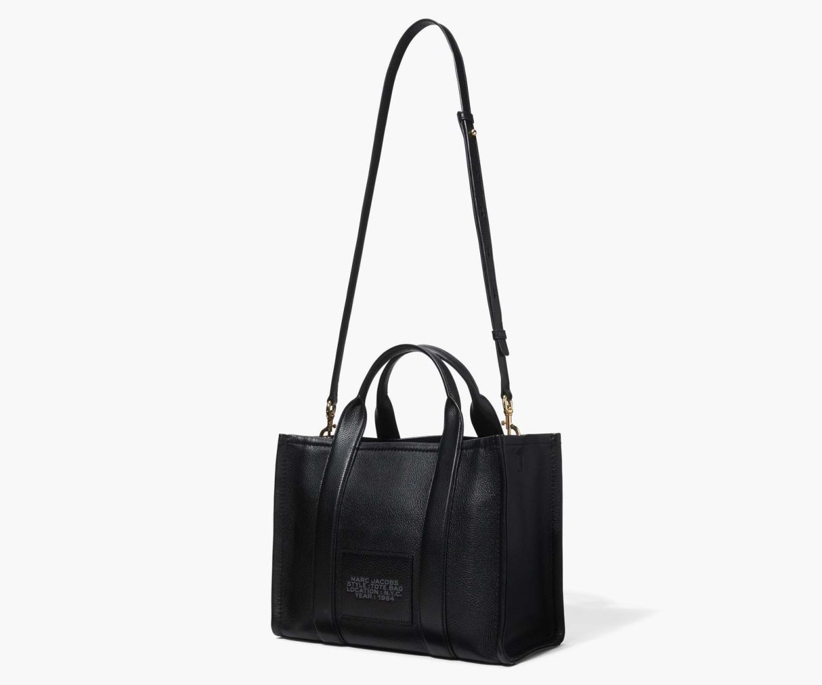 Marc Jacobs Læder Medium Tote Bag Černé | DEBJM5768