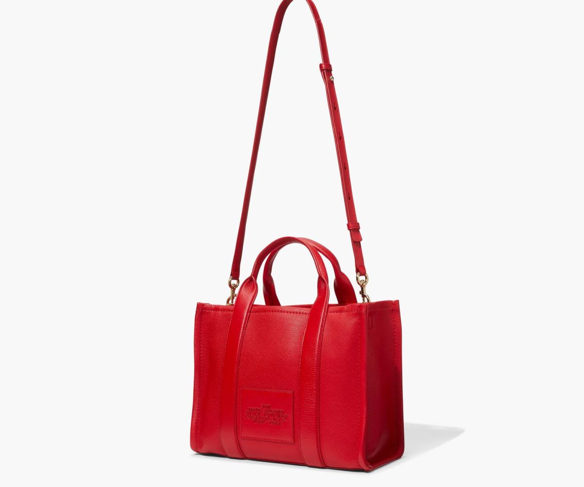 Marc Jacobs Læder Medium Tote Bag Červené | XNBJL2763