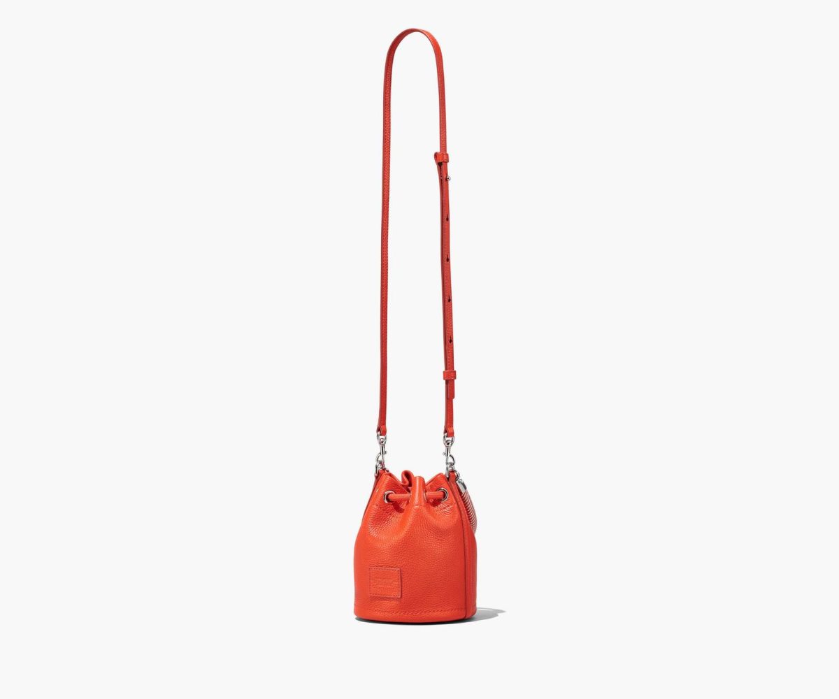 Marc Jacobs Læder Micro Bucket Bag Oranžové | XQSMY1495