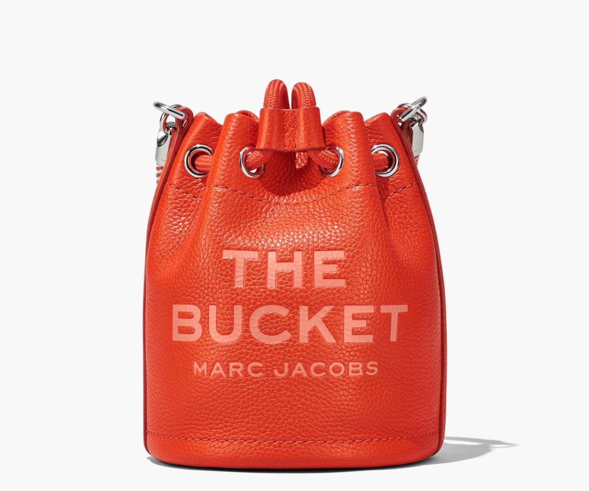 Marc Jacobs Læder Micro Bucket Bag Oranžové | XQSMY1495