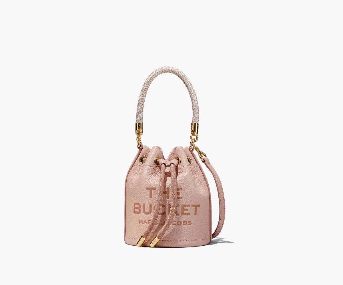 Marc Jacobs Læder Micro Bucket Bag Růžové | BWOVH0762