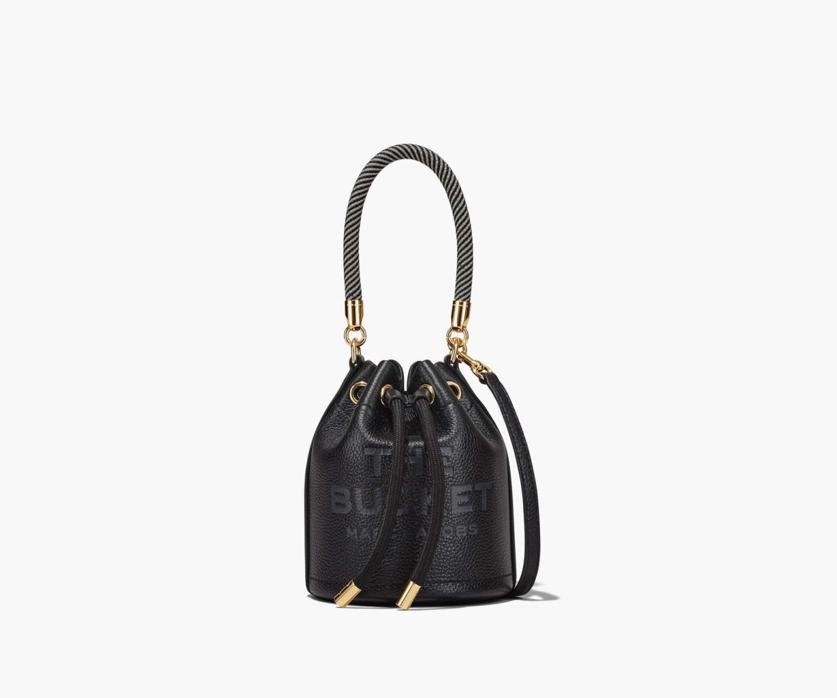 Marc Jacobs Læder Micro Bucket Bag Černé | SNQBJ1087