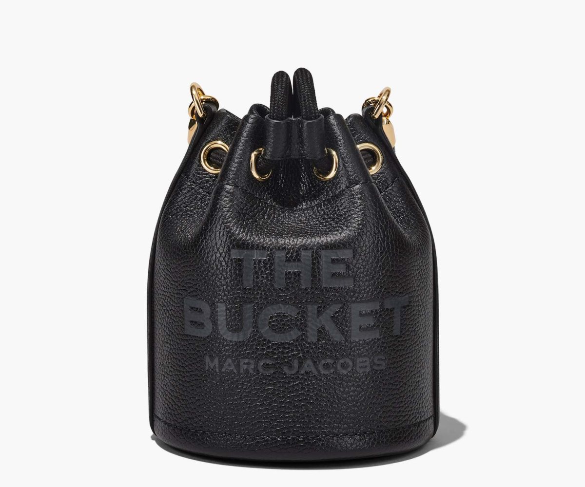 Marc Jacobs Læder Micro Bucket Bag Černé | SNQBJ1087