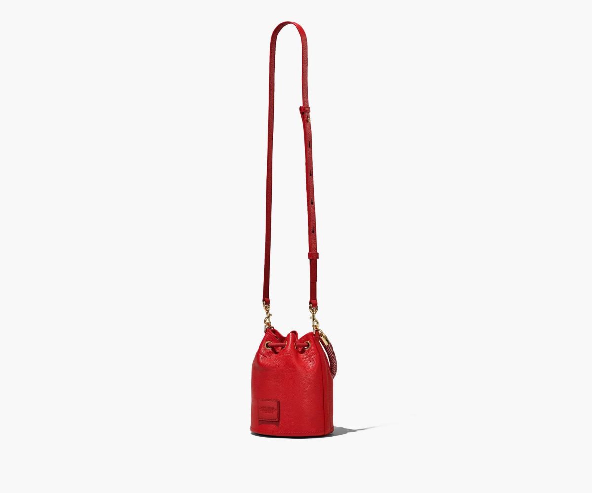 Marc Jacobs Læder Micro Bucket Bag Červené | BQVZO5378