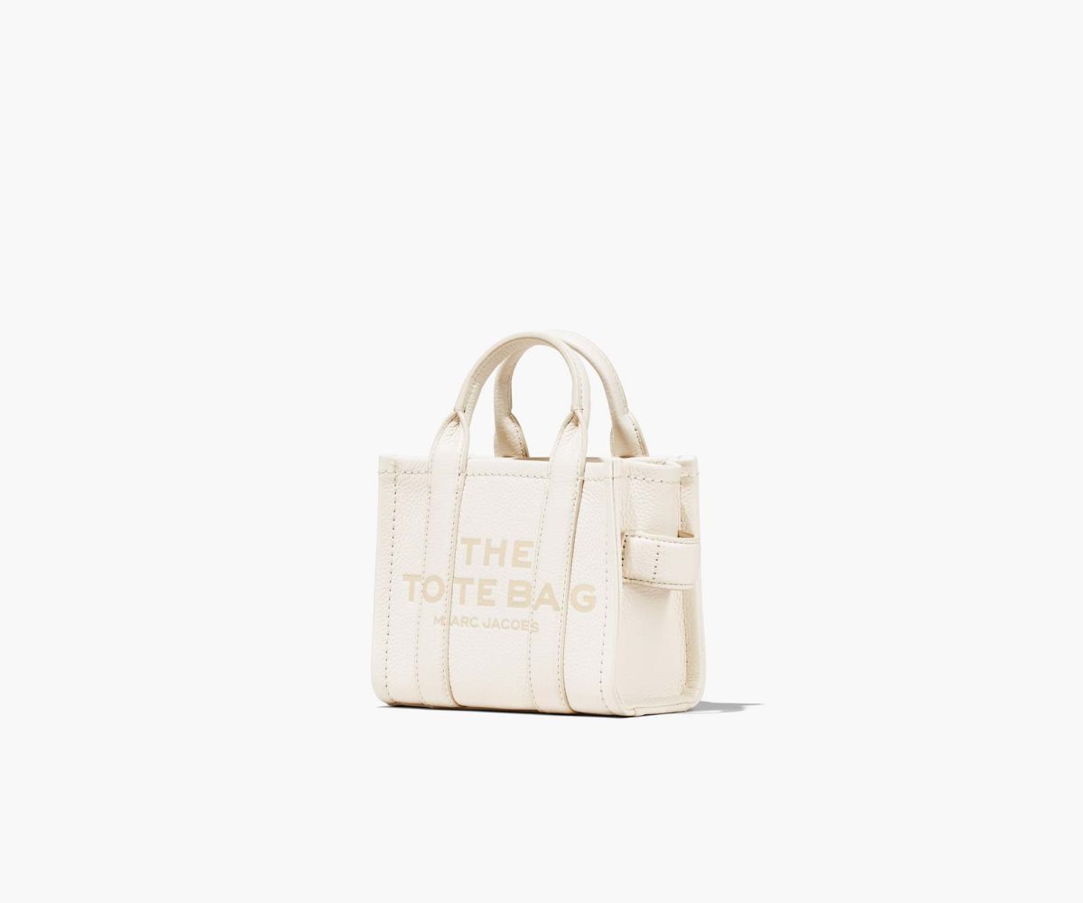 Marc Jacobs Læder Micro Tote Bag Stříbrné | SJDFI2413