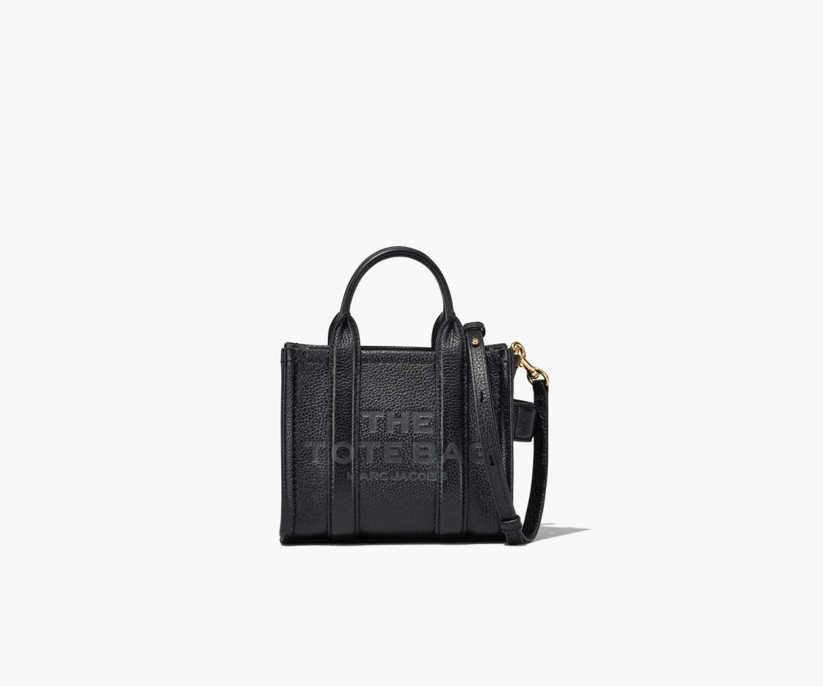 Marc Jacobs Læder Micro Tote Bag Černé | TRWDA1540