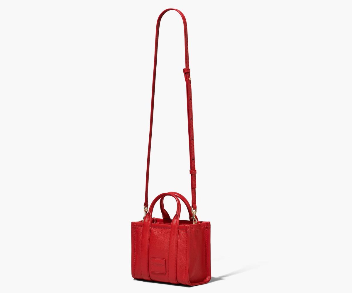 Marc Jacobs Læder Micro Tote Bag Červené | VGJHY7230